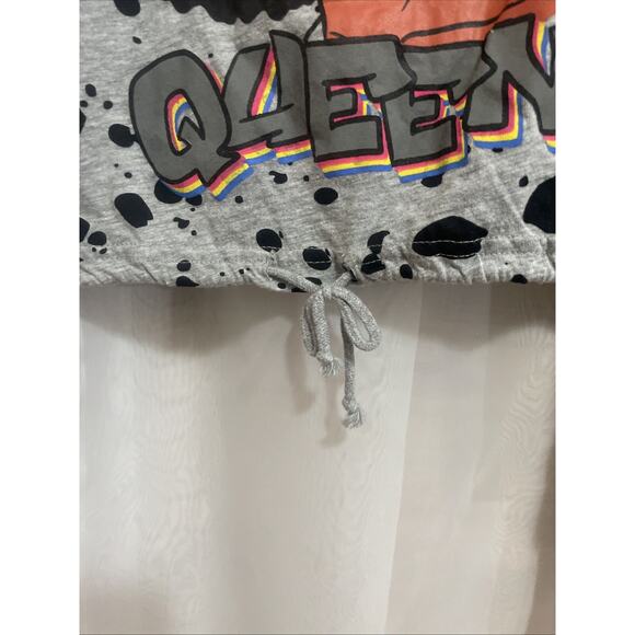 On Fire Hoodie Black Queen Teen Size LG SLAY QUEEN DOPE Melanin Vibes - Picture 6 of 9